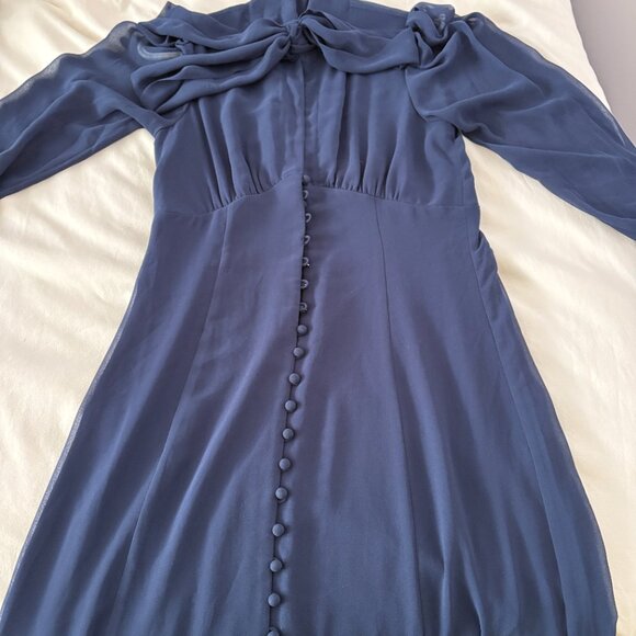 Vintage Aritzia Mambo Dress (8) in Navy - Picture 2 of 5